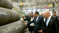 رئيس الوزراء يفتتح مصنع "جو ستيل" لصناعة المواسير الصلب (صور)