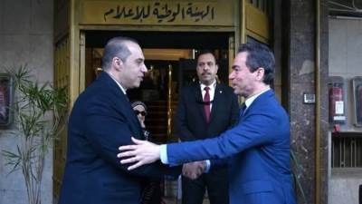 وزير الشئون النيابية والقانونية والتواصل السياسي يلتقي رئيس الهيئة الوطنية للإعلام