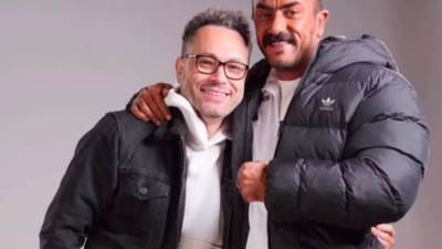 أحمد العوضي بجلسة تصوير فهد البطل بتوقيع شريف مختار 