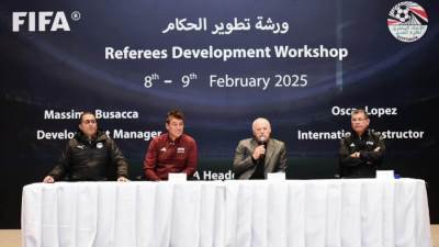  انطلاق ورشة عمل تطوير الحكام باتحاد الكرة تحت إشراف FIFA 