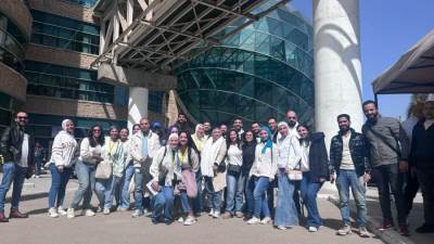 البنك الأهلي الكويتي مصر يزور مؤسسة 57357 لتزيين المستشفى احتفالا بشهر رمضان