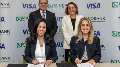 ميدبنك يوقع اتفاقية تعاون طويلة الأجل مع فيزا