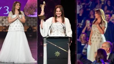 بالصور .. مهرجان بيروت لسينما المراة يكرم هند صبري بجائزة الانجاز الفني 