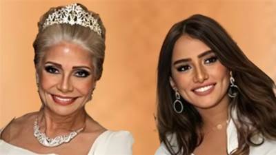 بالصور ..زينة وسوسن بدر بكواليس فيلم بنات الباشا 