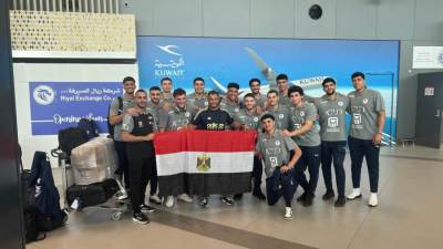 بعثة منتخب شباب اليد تصل الكويت للمشاركة في كأس العرب