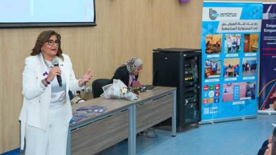 بنك قناة السويس يشارك في احتفالية اليوم العالمي للمرأة بجامعة الجلالة