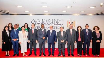 محافظ "المركزي" يستقبل نائب المدير العام لصندوق النقد والوفد المرافق له