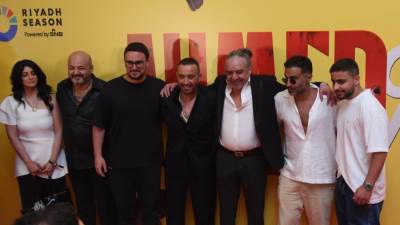 بالصور .. أحمد السقا وأحمد فهمي يحتفلان بالعرض الخاص لفيلم أحمد وأحمد بحضور نجوم الفن والرياضة 