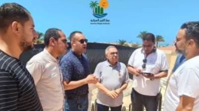 رئيس جهاز القرى السياحية يتفقد الأعمال الأخيرة بالمسرح الروماني في مارينا  