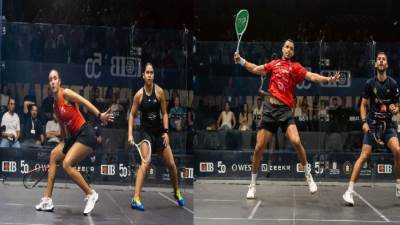 سيطرة مصرية واضحة في دور الـ16 من بطولة CIB المفتوحة للإسكواش 2025 بالملعب الزجاجي الأيقوني أمام أهرامات الجيزة