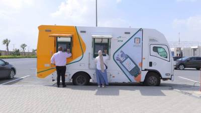 البنك الأهلي المصري يوفر سيارات الصراف الآلي لخدمة رواد معرض تراثنا