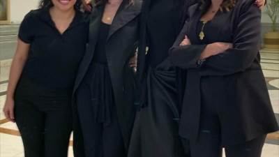 أبطال الست لما يرقصون على " اللي حبيته أذاني " للمطربة الشعبية حنان أحمد في الكواليس 