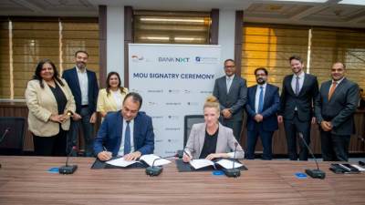 بنك نكست يوقع مذكرة مع كلية فرانكفورت وشركة شيمونيكس لدعم استراتيجيته للتحول المناخي