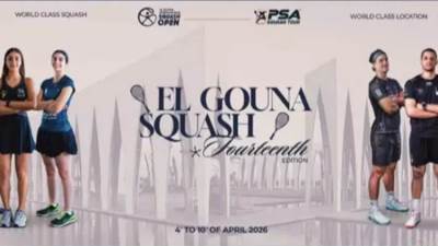 انطلاق النسخة الـ14 من بطولة الجونة الدولية للإسكواش في أبريل