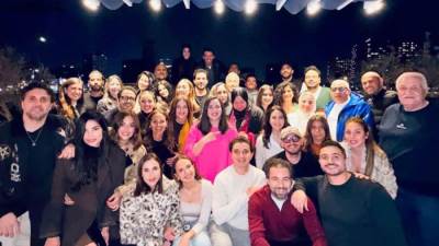 بالصور ..حسن الرداد وهشام ماجد ورامي رضوان ومصطفى غريب يحتفلون بعيد ميلاد ايمي سمير غانم 