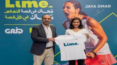 لايم تتوسع إلى القطاع الرياضي برعاية حصرية للموهبة الصاعدة في البادل جايا عمر يوسف 