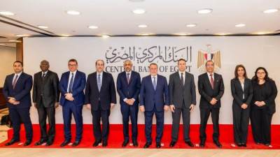 حسن عبدالله يلتقي رئيس مجموعة بنك التنمية الإفريقي الجديد  