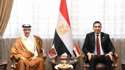وزير الرياضة يستقبل سفير قطر بالقاهرة لبحث فتح آفاق جديدة للتعاون المشترك