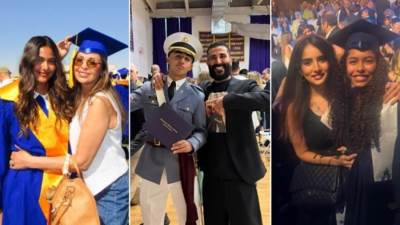 بالصور .. نجوما يحتلفون بتخرج أولادهم . أبرزهم شيرين عبد الوهاب وايهاب توفيق وتامر حسني 
