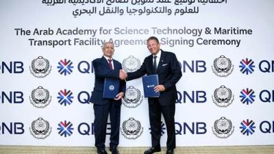  QNB مصر يرتب تمويلا للأكاديمية العربية للعلوم والتكنولوجيا والنقل البحري