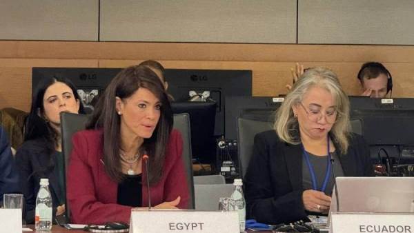 رانيا المشاط تلقي كلمة مصر في اجتماع صندوق النقد والبنك الدولي