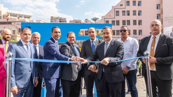 جانب من افتتاح فرع قناة السويس الجديد