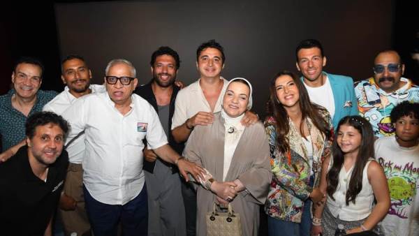 أبطال فيلم روكي الغلابة في العرض الخاص