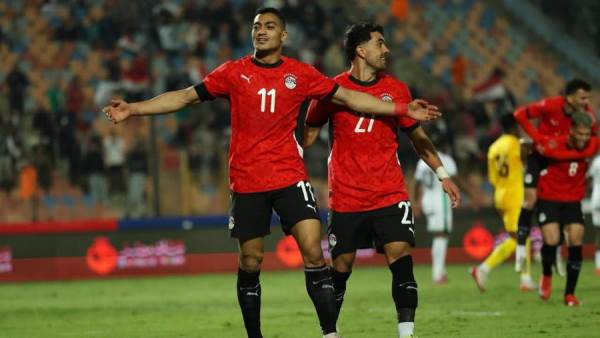 فرحة لاعبي منتخب مصر