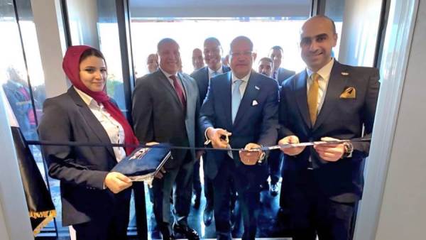 جانب من افتتاح فرع بنك التنمية الصناعية ببورسعيد