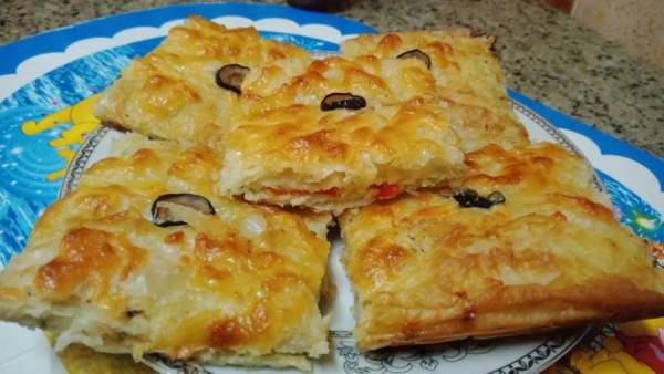 جلاش بالجبن والزيتون