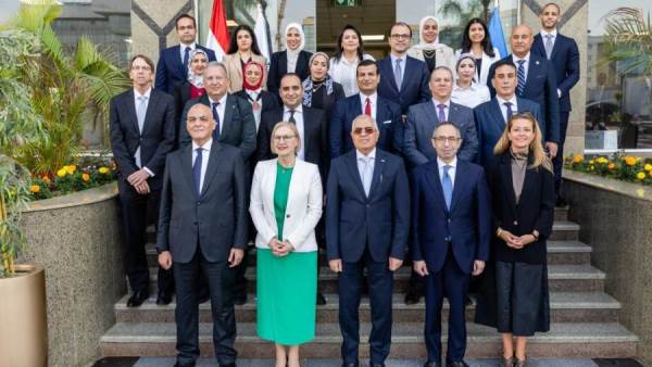 جانب من لقاء وحدة مكافحة غسل الأموال وتمويل الإرهاب المصرية بوفد مكتب الأمم المتحدة لدعم وبناء السلام